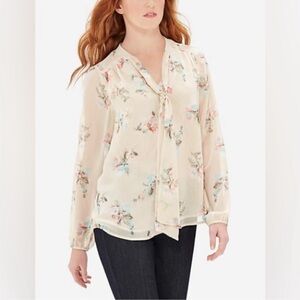 The Limited Cream Floral Blouse